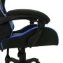 Gaming-Stuhl mit RGB-LED-Lichtern in Blau und schwarzem Kunstleder von vidaXL, Bürostühle - Ref: Foro24-288006, Preis: 187,83...
