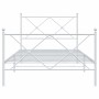Metallbettgestell mit Kopf- und Fußteil weiß 100x200 cm von vidaXL, Betten und Lattenroste - Ref: Foro24-376564, Preis: 90,30...