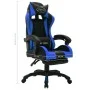 Gaming-Stuhl mit RGB-LED-Lichtern in Blau und schwarzem Kunstleder von vidaXL, Bürostühle - Ref: Foro24-288006, Preis: 184,91...
