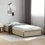 Estructura cama madera ingeniería metal roble Sonoma 75x190 cm de vidaXL, Camas y somieres - Ref: Foro24-845122, Precio: 66,72 €