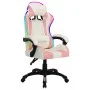 Silla gaming con luces LED RGB cuero sintético rosa y negro de vidaXL, Sillas de oficina - Ref: Foro24-288004, Precio: 168,09...
