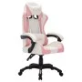 Silla gaming con luces LED RGB cuero sintético rosa y negro de vidaXL, Sillas de oficina - Ref: Foro24-288004, Precio: 168,09...