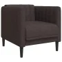 Juego de sofás 3 piezas tela marrón oscuro by vidaXL, Sofas - Ref: Foro24-3209232, Price: 701,68 €, Discount: %