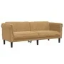 Dreiteiliges Samtsofa-Set in Braun. von vidaXL, Sofas - Ref: Foro24-3209218, Preis: 817,36 €, Rabatt: %