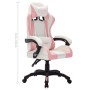 Gaming-Stuhl mit RGB-LED-Lichtern in Pink und schwarzem Kunstleder von vidaXL, Bürostühle - Ref: Foro24-288004, Preis: 157,32...