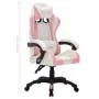 Silla gaming con luces LED RGB cuero sintético rosa y negro de vidaXL, Sillas de oficina - Ref: Foro24-288004, Precio: 168,09...