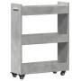 Rollcontainer aus Holzwerkstoff in Betongrau mit Rädern, 60x22x79 cm. von vidaXL, Schließfächer und Lagerschränke - Ref: Foro...