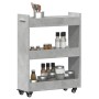 Rollcontainer aus Holzwerkstoff in Betongrau mit Rädern, 60x22x79 cm. von vidaXL, Schließfächer und Lagerschränke - Ref: Foro...