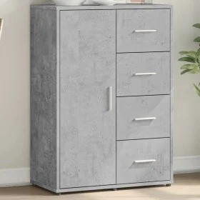 Aparador de madera de ingeniería gris hormigón 60x31x84 cm by vidaXL, Sideboards - Ref: Foro24-840509, Price: 91,15 €, Discou...