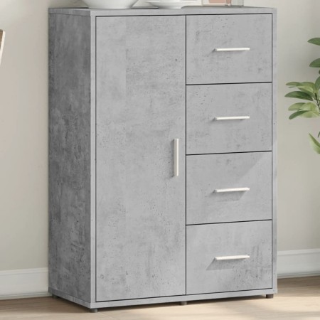 Aparador de madera de ingeniería gris hormigón 60x31x84 cm by vidaXL, Sideboards - Ref: Foro24-840509, Price: 95,25 €, Discou...