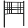 Kopfteil aus schwarzem Metall, 75 cm von vidaXL, Kopf- und Fußteile - Ref: Foro24-376350, Preis: 27,01 €, Rabatt: %
