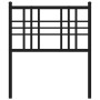 Kopfteil aus schwarzem Metall, 75 cm von vidaXL, Kopf- und Fußteile - Ref: Foro24-376350, Preis: 27,43 €, Rabatt: %