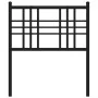 Kopfteil aus schwarzem Metall, 75 cm von vidaXL, Kopf- und Fußteile - Ref: Foro24-376350, Preis: 27,01 €, Rabatt: %