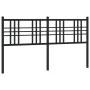Black metal headboard 160 cm by vidaXL, Headboards and footboards - Ref: Foro24-376359, Price: 93,68 €, Discount: %