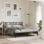 Cabecero de metal negro 160 cm de vidaXL, Cabeceros y pies de cama - Ref: Foro24-376359, Precio: 93,68 €, Descuento: %