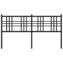 Black metal headboard 160 cm by vidaXL, Headboards and footboards - Ref: Foro24-376359, Price: 93,68 €, Discount: %