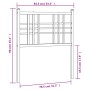 Kopfteil aus weißem Metall, 80 cm von vidaXL, Kopf- und Fußteile - Ref: Foro24-376400, Preis: 28,19 €, Rabatt: %