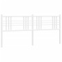 Cabecero de metal blanco 180 cm de vidaXL, Cabeceros y pies de cama - Ref: Foro24-376409, Precio: 45,52 €, Descuento: %