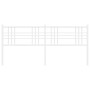 Cabecero de metal blanco 180 cm de vidaXL, Cabeceros y pies de cama - Ref: Foro24-376409, Precio: 45,52 €, Descuento: %