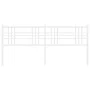 White metal headboard 180 cm by vidaXL, Headboards and footboards - Ref: Foro24-376409, Price: 44,78 €, Discount: %