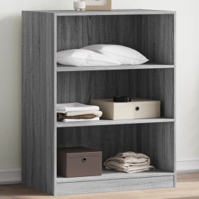 Graue Sonoma-Ingenieurholz-Kommode 77x48x102 cm von vidaXL, Kommoden-Organizer und Bar-Kleiderbügel - Ref: Foro24-840826, Pre...