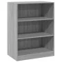 Graue Sonoma-Ingenieurholz-Kommode 77x48x102 cm von vidaXL, Kommoden-Organizer und Bar-Kleiderbügel - Ref: Foro24-840826, Pre...