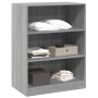 Graue Sonoma-Ingenieurholz-Kommode 77x48x102 cm von vidaXL, Kommoden-Organizer und Bar-Kleiderbügel - Ref: Foro24-840826, Pre...