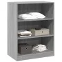 Graue Sonoma-Ingenieurholz-Kommode 77x48x102 cm von vidaXL, Kommoden-Organizer und Bar-Kleiderbügel - Ref: Foro24-840826, Pre...