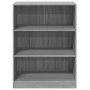 Graue Sonoma-Ingenieurholz-Kommode 77x48x102 cm von vidaXL, Kommoden-Organizer und Bar-Kleiderbügel - Ref: Foro24-840826, Pre...