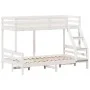 Etagenbett aus massivem weißem Kiefernholz, 90 x 200/120 x 200 cm von vidaXL, Betten und Lattenroste - Ref: Foro24-3207186, P...