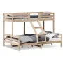 Litera de madera maciza de pino 80x200/140x200 cm de vidaXL, Camas y somieres - Ref: Foro24-3207165, Precio: 309,87 €, Descue...