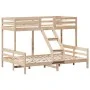 Litera de madera maciza de pino 80x200/140x200 cm de vidaXL, Camas y somieres - Ref: Foro24-3207165, Precio: 309,87 €, Descue...