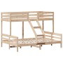 Solid pine wood bunk bed 80x200/140x200 cm by vidaXL, Beds and slatted bases - Ref: Foro24-3207165, Price: 314,13 €, Discount: %