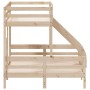 Solid pine wood bunk bed 80x200/140x200 cm by vidaXL, Beds and slatted bases - Ref: Foro24-3207165, Price: 314,13 €, Discount: %