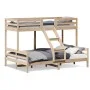 Solid pine wood bunk bed 90x200/140x200 cm by vidaXL, Beds and slatted bases - Ref: Foro24-3207173, Price: 321,15 €, Discount: %
