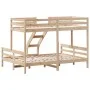 Etagenbett aus massivem Kiefernholz 90x200/140x200 cm von vidaXL, Betten und Lattenroste - Ref: Foro24-3207173, Preis: 321,15...