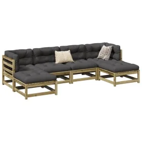 Gartensitzgruppe 6-teilig aus imprägniertem Kiefernholz von vidaXL, Gartensets - Ref: Foro24-3299566, Preis: 335,18 €, Rabatt: %