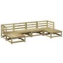 Gartensitzgruppe 6-teilig aus imprägniertem Kiefernholz von vidaXL, Gartensets - Ref: Foro24-3299566, Preis: 335,17 €, Rabatt: %