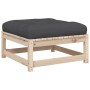 Set de sofás jardín 7 pzas con cojines madera maciza pino by vidaXL, Garden sets - Ref: Foro24-3299545, Price: 681,04 €, Disc...