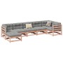 Set de sofás jardín 7 pzas con cojines madera abeto Douglas by vidaXL, Garden sets - Ref: Foro24-3299547, Price: 685,43 €, Di...