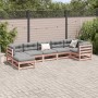 Set de sofás jardín 7 pzas con cojines madera abeto Douglas by vidaXL, Garden sets - Ref: Foro24-3299547, Price: 685,43 €, Di...