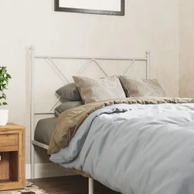 Kopfteil aus weißem Metall, 90 cm von vidaXL, Kopf- und Fußteile - Ref: Foro24-376579, Preis: 36,88 €, Rabatt: %