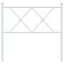 Cabecero de metal blanco 90 cm de vidaXL, Cabeceros y pies de cama - Ref: Foro24-376579, Precio: 37,91 €, Descuento: %