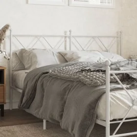 Kopfteil aus weißem Metall, 150 cm von vidaXL, Kopf- und Fußteile - Ref: Foro24-376585, Preis: 47,78 €, Rabatt: %