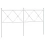 Cabecero de metal blanco 150 cm de vidaXL, Cabeceros y pies de cama - Ref: Foro24-376585, Precio: 47,87 €, Descuento: %