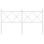 Cabecero de metal blanco 150 cm de vidaXL, Cabeceros y pies de cama - Ref: Foro24-376585, Precio: 48,61 €, Descuento: %
