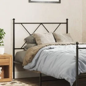 Kopfteil aus schwarzem Metall, 90 cm von vidaXL, Kopf- und Fußteile - Ref: Foro24-376530, Preis: 36,88 €, Rabatt: %