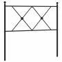 Black metal headboard 90 cm by vidaXL, Headboards and footboards - Ref: Foro24-376530, Price: 36,82 €, Discount: %