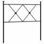 Kopfteil aus schwarzem Metall, 90 cm von vidaXL, Kopf- und Fußteile - Ref: Foro24-376530, Preis: 37,40 €, Rabatt: %