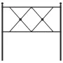 Black metal headboard 90 cm by vidaXL, Headboards and footboards - Ref: Foro24-376530, Price: 36,82 €, Discount: %